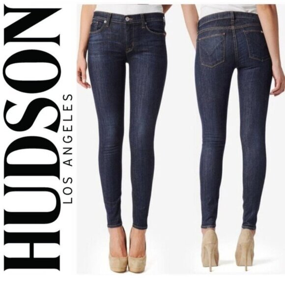 Hudson Jeans Super Skinny Nico Midrise Blue Jean 27​​/29​ - Picture 1 of 15